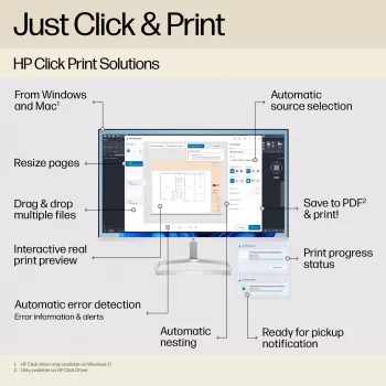 HP Designjet T250 24-in printer 2025 edition, thermische inkjet, 2400 x 1200 DPI, JPEG, URF, zwart, cyaan, magenta, geel, 2400 x 1200 DPI, 1 (cyaan, magenta, geel, zwart)