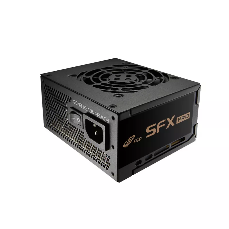 FSP SFX PRO 450W voeding SFX SFX3.3 zwart, 450 W, 100 - 240 V, 50 - 60 Hz, 6 A, 2.5 A, actief