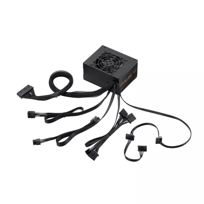 FSP SFX PRO 450W voeding SFX SFX3.3 zwart, 450 W, 100 - 240 V, 50 - 60 Hz, 6 A, 2.5 A, actief