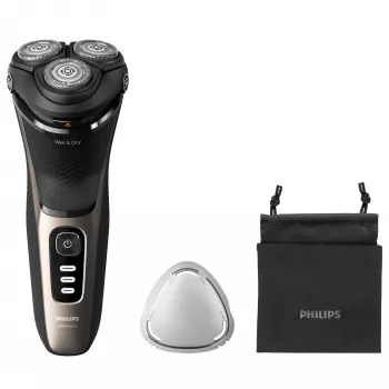 Elektrisch scheerapparaat Philips 3000 Series S3242/12 — 3-kops rotatiesysteem, nat en droog scheren, 60 min. looptijd, lithium-ion