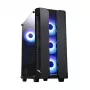 PC-behuizing CHIEFTEC GS-01B-OP tower zwart – gehard glas, RGB-ventilator, ondersteunt ATX/Micro-ATX, GPU tot 320 mm