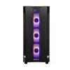 PC-behuizing CHIEFTEC GS-01B-OP tower zwart – gehard glas, RGB-ventilator, ondersteunt ATX/Micro-ATX, GPU tot 320 mm
