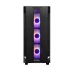 PC-behuizing CHIEFTEC GS-01B-OP tower zwart – gehard glas, RGB-ventilator, ondersteunt ATX/Micro-ATX, GPU tot 320 mm