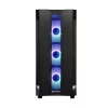 PC-behuizing CHIEFTEC GS-01B-OP tower zwart – gehard glas, RGB-ventilator, ondersteunt ATX/Micro-ATX, GPU tot 320 mm