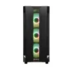 PC-behuizing CHIEFTEC GS-01B-OP tower zwart – gehard glas, RGB-ventilator, ondersteunt ATX/Micro-ATX, GPU tot 320 mm