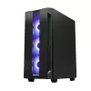 PC-behuizing CHIEFTEC GS-01B-OP tower zwart – gehard glas, RGB-ventilator, ondersteunt ATX/Micro-ATX, GPU tot 320 mm