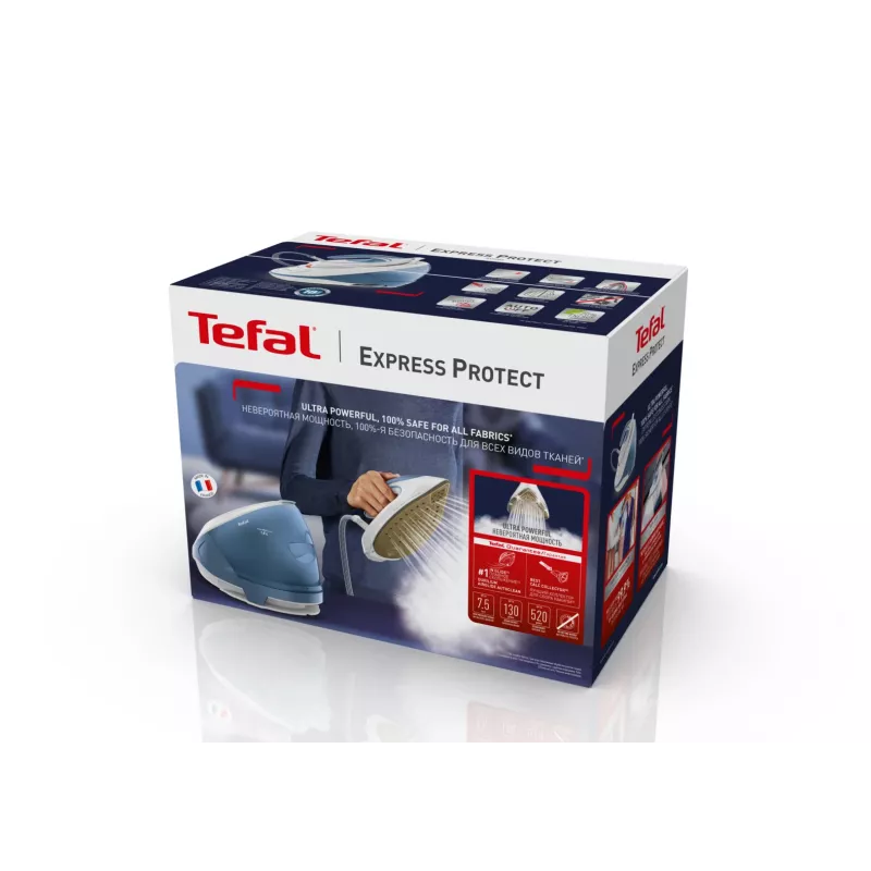 Tefal Express Protect SV9202 2800 W 1,8 l Durilium AirGlide Autoclean strijkzool wit, blauw