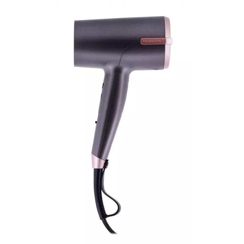Haardroger Remington D6077 2000 W, ionenfunctie, koudstand, diffusor, 3 temperatuurstanden, grijs/brons