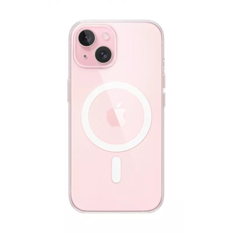 Cover Apple iPhone 15 Clear Case met MagSafe