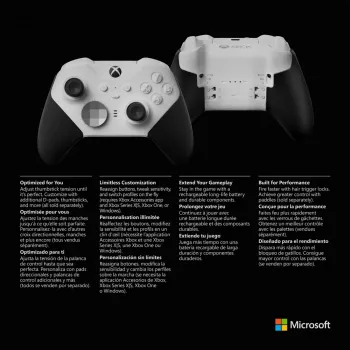 Gamepad Microsoft Xbox Elite Wireless Series 2 Core zwart wit Bluetooth USB