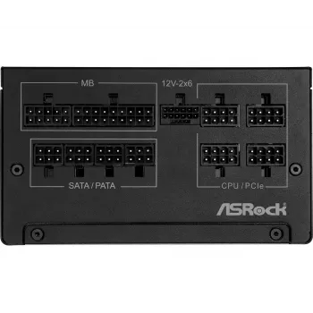 Voeding ASROCK SL-1000G Steel Legend 1000 W 20+4-Pin ATX 80 PLUS Gold zwart