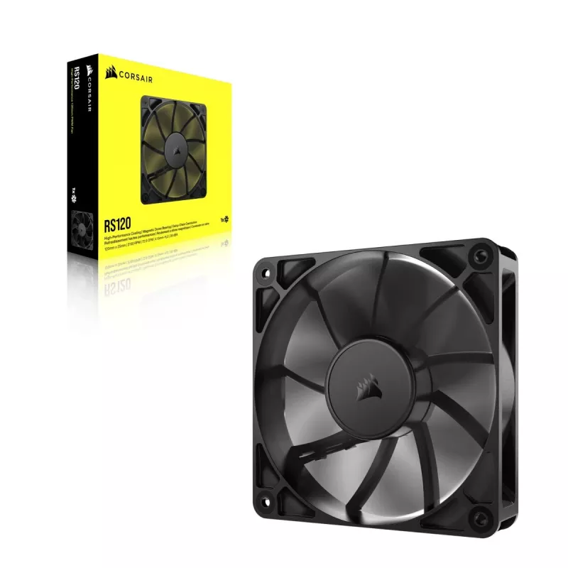 Corsair RS120 CO-9050188-WW PWM-behuizingsventilator, 120 mm, zwart