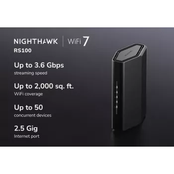 NETGEAR Nighthawk wlan-router 2.5 Gigabit Ethernet dualband (2,4 GHz / 5 GHz) zwart