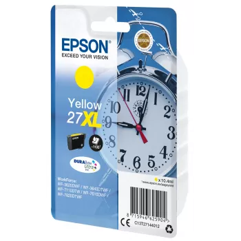 Epson wekker singlepack geel 27XL DURABrite Ultra inkt