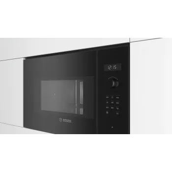 Inbouw-magnetron Bosch Serie 6 BFL554MB0 – 900 W, 25 L, draai- en touchbediening, zwart