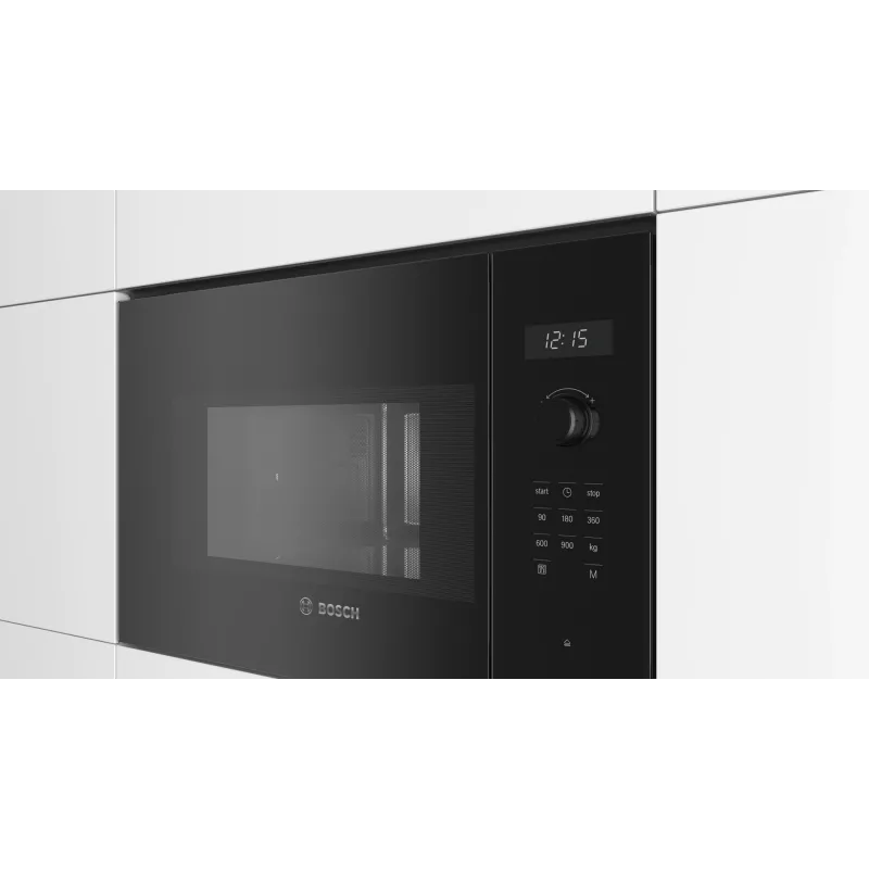 Inbouw-magnetron Bosch Serie 6 BFL554MB0 – 900 W, 25 L, draai- en touchbediening, zwart