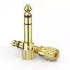 Ugreen 20503 kabeladapter 6,35 mm 3,5 mm goud