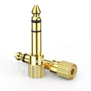 Ugreen 20503 kabeladapter 6,35 mm 3,5 mm goud