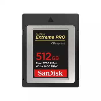 WESTERN DIGITAL SanDisk CF Express Extreme Pro 512 GB, 1700 MB/s lezen, 1400 MB/s schrijven