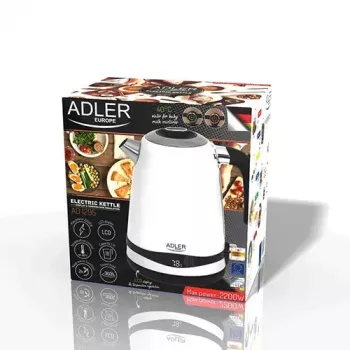 Elektrische waterkoker Adler 1,7 L 2200 W wit