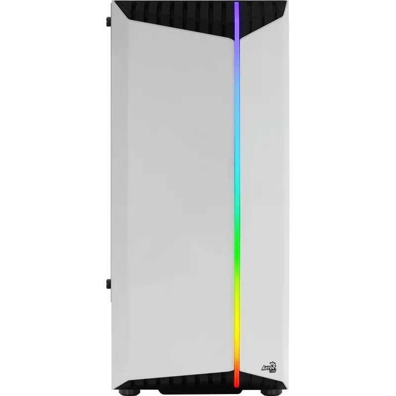 Aerocool Bionic V2 Midi Tower pc-behuizing, ATX / micro ATX / Mini-ITX, gehard glas, RGB, wit