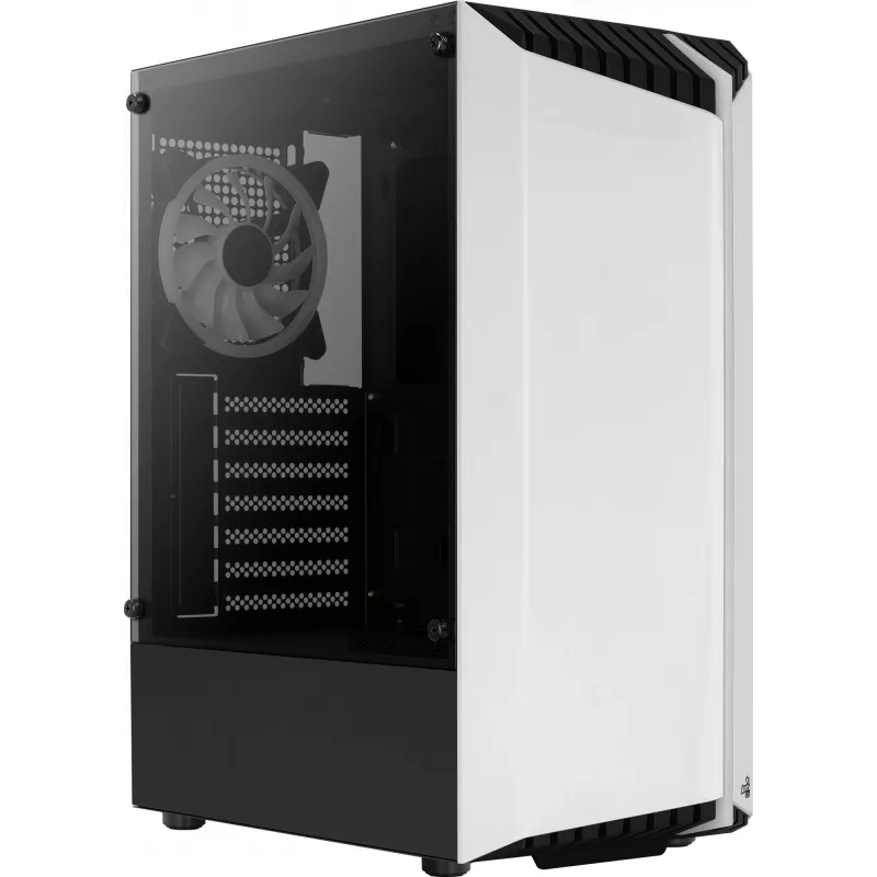 Aerocool Bionic V2 Midi Tower pc-behuizing, ATX / micro ATX / Mini-ITX, gehard glas, RGB, wit