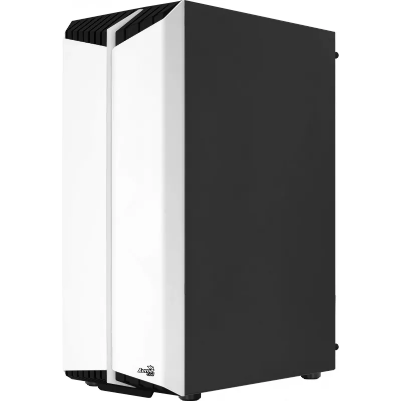 Aerocool Bionic V2 Midi Tower pc-behuizing, ATX / micro ATX / Mini-ITX, gehard glas, RGB, wit