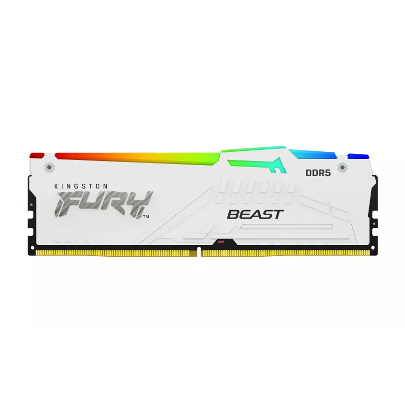 Kingston Technology FURY Beast 32GB 5600MT/s DDR5 CL36 DIMM (kit van 2) wit RGB EXPO
