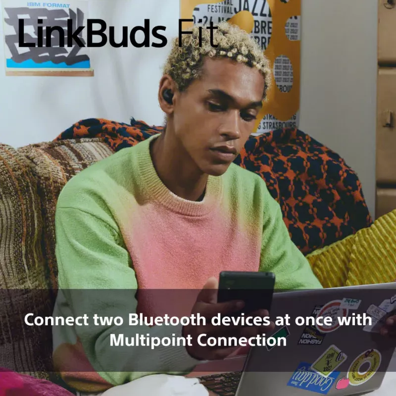 Sony LinkBuds Fit WFLS910NW hoofdtelefoon/headset draadloos in-ear gesprekken/muziek Bluetooth wit