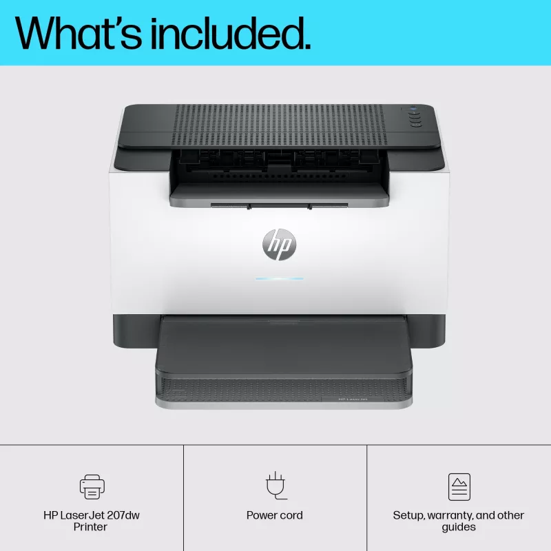 HP LaserJet M207dw printer, laser, 600 x 600 DPI, A4, 27 pagina's/min, dubbelzijdig printen, grijs, wit