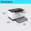 HP LaserJet M207dw printer, laser, 600 x 600 DPI, A4, 27 pagina's/min, dubbelzijdig printen, grijs, wit
