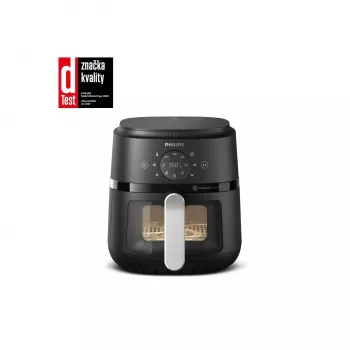 Philips 2000 serie NA221/00 friteuse enkel 4,2 L standalone 1500 W heteluchtfriteuse zwart, zilver