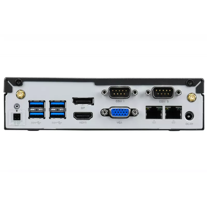 Shuttle XPC slim barebone DL30N, Intel N100, 1x DDR5, 2x LAN (2x 2.5Gbit), 2xCOM, 1xHDMI, 1xDP, 1x VGA, ventilatorloos, 24/7 continu gebruik