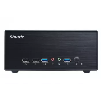 Shuttle XPC slim barebone XH610G2 - S1700, Intel H610, 1xDP, 2xHDMI, 2 PCIe-sloten (1x 16X & 1x X1), 2x Intel LAN (1G + 2.5G), 8x USB, 1x 2,5 inch, 3x M.2, 24/7 continu gebruik