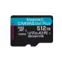 Kingston Technology 512GB microSDXC Canvas Go Plus Gen4 200R A2 U3 enkele verpakking zonder adapter