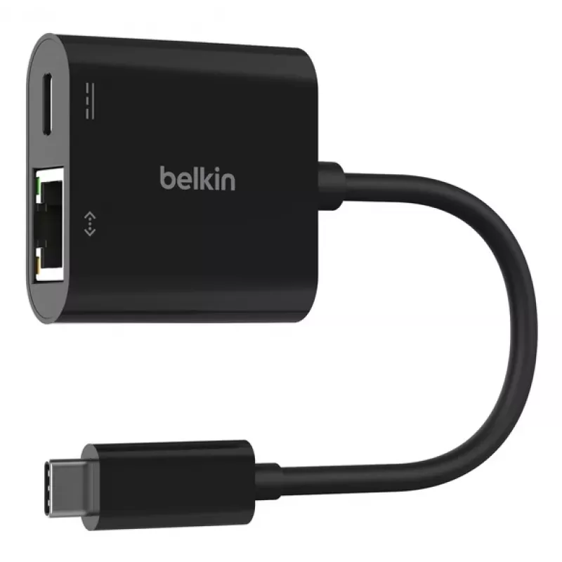 BELKIN USB-C naar Ethernet + oplaadadapter 100 W PD