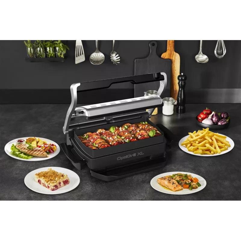 Tefal XA7278 bakplaat/-vorm grill rechthoekig OptiGrill+ XL