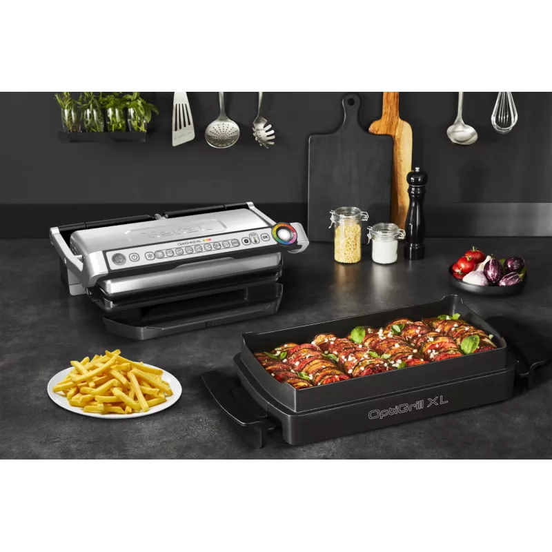 Tefal XA7278 bakplaat/-vorm grill rechthoekig OptiGrill+ XL