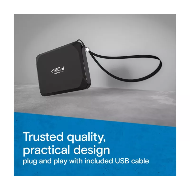 MICRON / CRUCIAL draagbare SSD - Crucial X9 - 4TB - USB-C 3.2 Gen 2