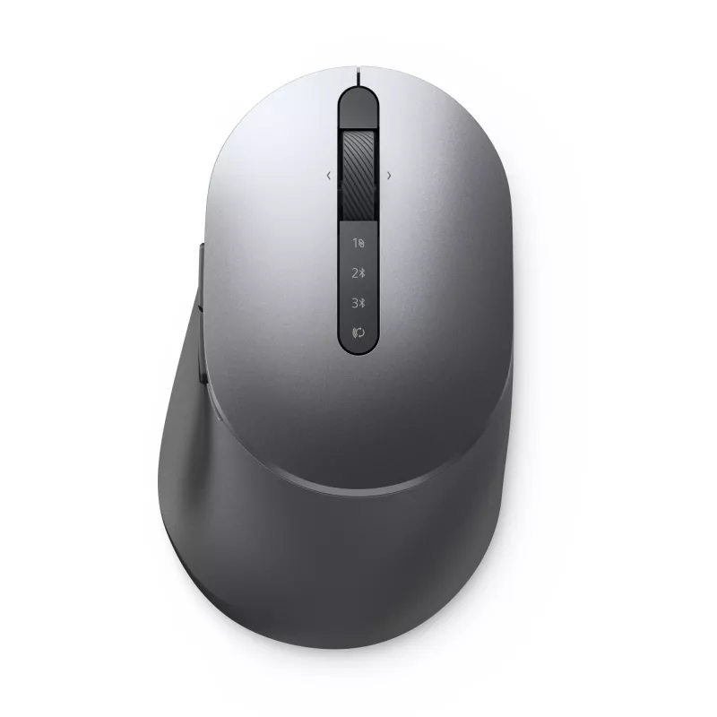 DELL Pro Plus muis - MS5320W, rechtshandig, optisch, RF draadloos + Bluetooth, 1600 DPI, grijs, titanium