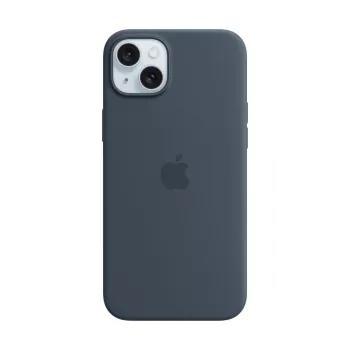 Apple Silicon Case met MagSafe voor iPhone 15 Plus – Storm Blue