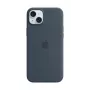 Apple Silicon Case met MagSafe voor iPhone 15 Plus – Storm Blue