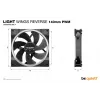 be quiet! Light Wings 140 mm PWM Reverse zwart caseventilator 14 cm 1 stk.