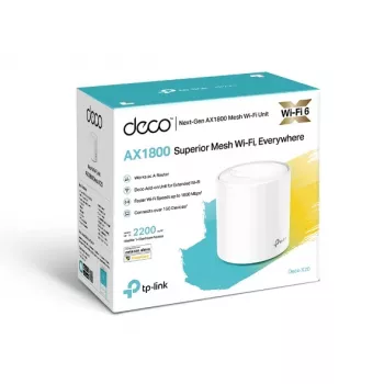 TP-Link AX1800 Whole Home Mesh Wi-Fi 6 systeem, wit, intern, mesh-router, stroom, FCC