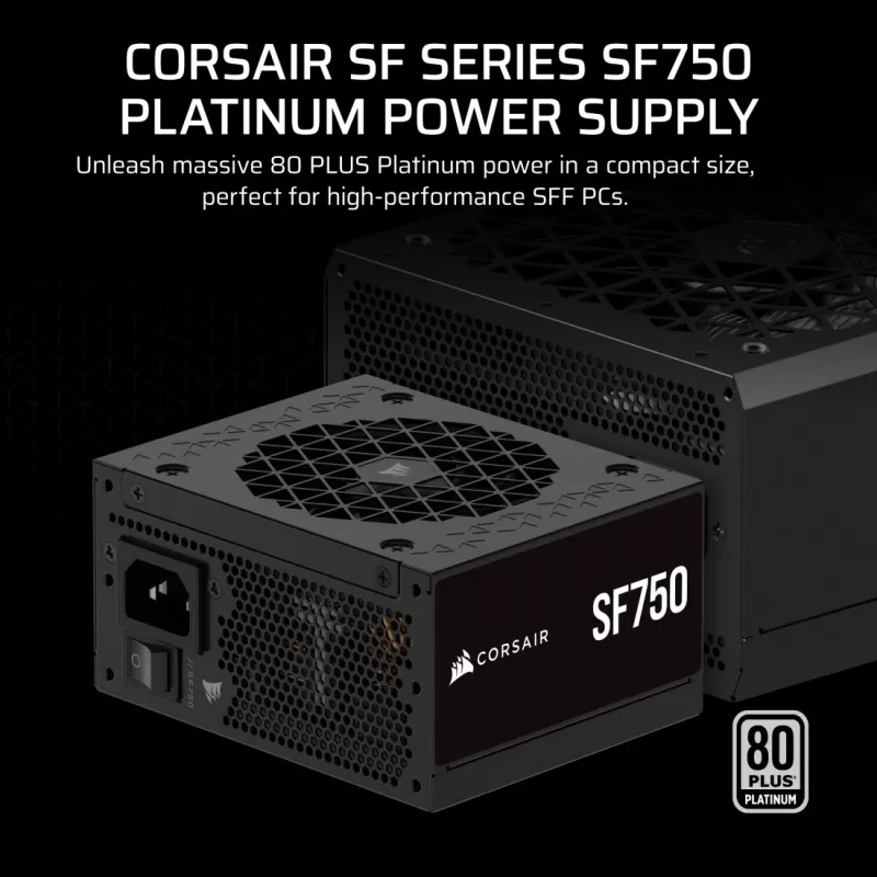 CORSAIR voeding - SF Series SF750 volledig modulair 80 Plus Platinum SFX