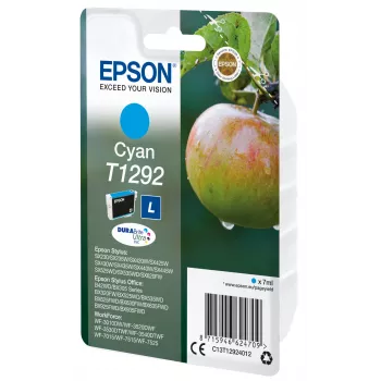 Epson losse verpakking cyaan T1292 DURABrite Ultra inkt, cyaan, 7 ml, 1 stuk, 474 pagina's