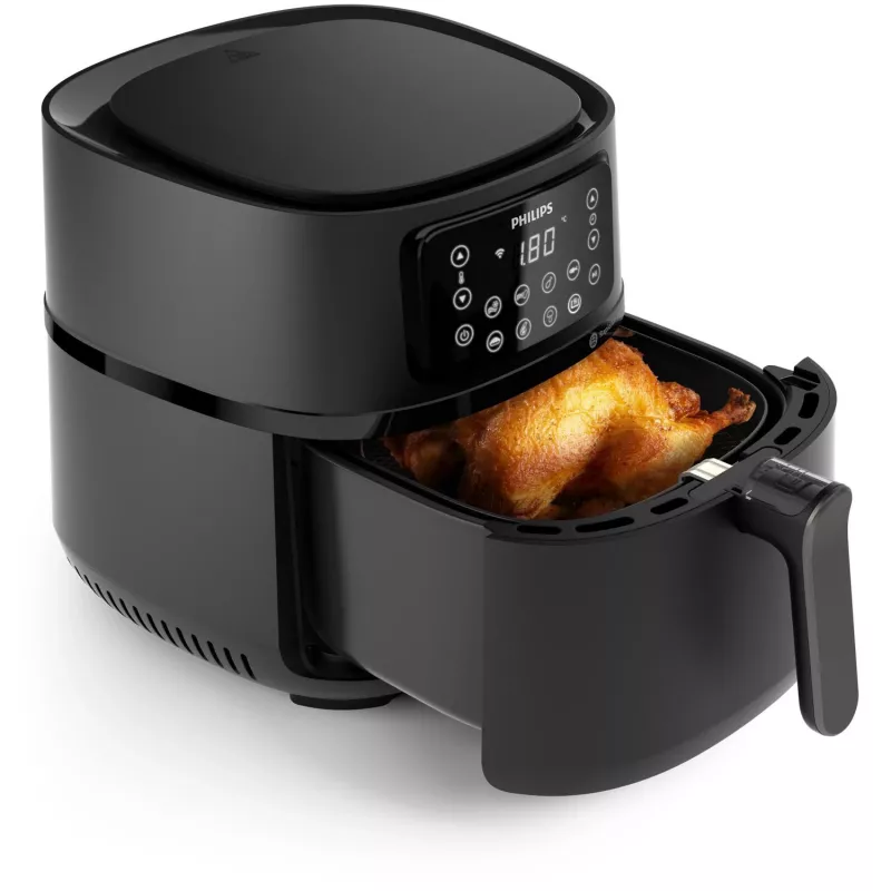 Philips 5000 serie Airfryer HD9285/90 XXL Connected, heteluchtfriteuse, 7,2 L, 1,4 kg, Rapid Air, 40 °C, 200 °C
