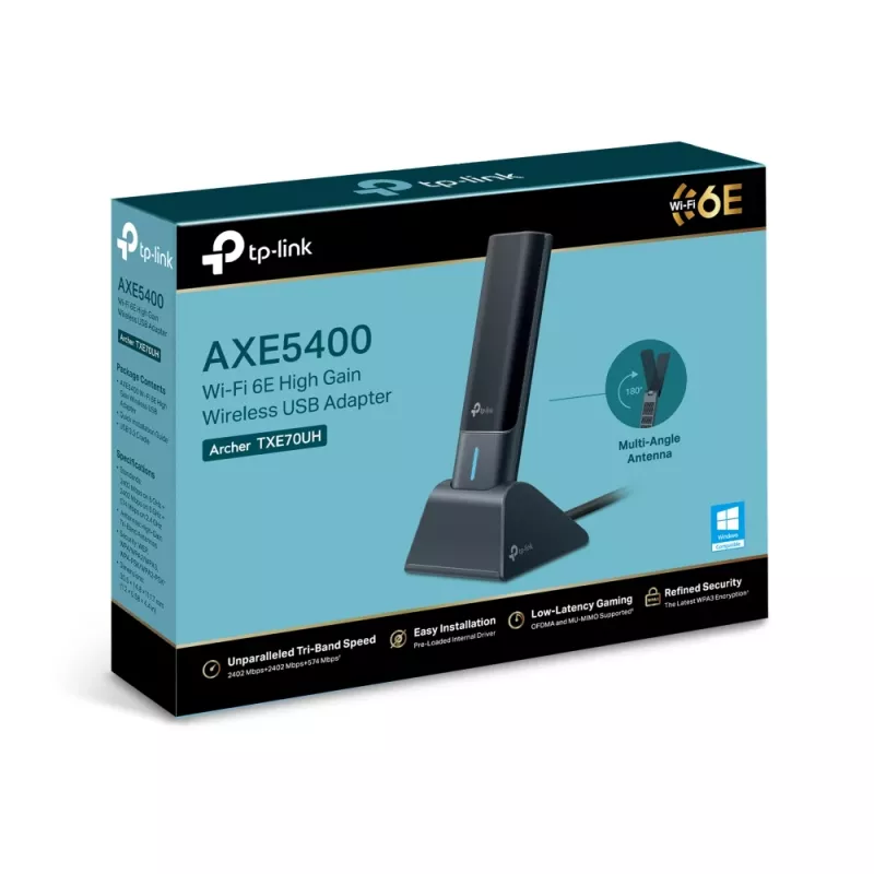 TP-Link Archer AXE5400 Wi-Fi 6E high-gain draadloze USB-adapter
