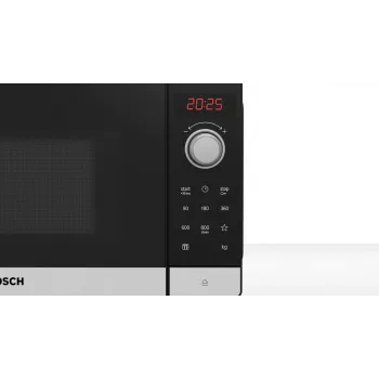 Bosch Serie 2 FFL023MS2 magnetron zwart, roestvrij staal solo-magnetron werkblad 20 L 800 W