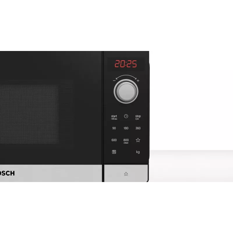 Bosch Serie 2 FFL023MS2 magnetron zwart, roestvrij staal solo-magnetron werkblad 20 L 800 W
